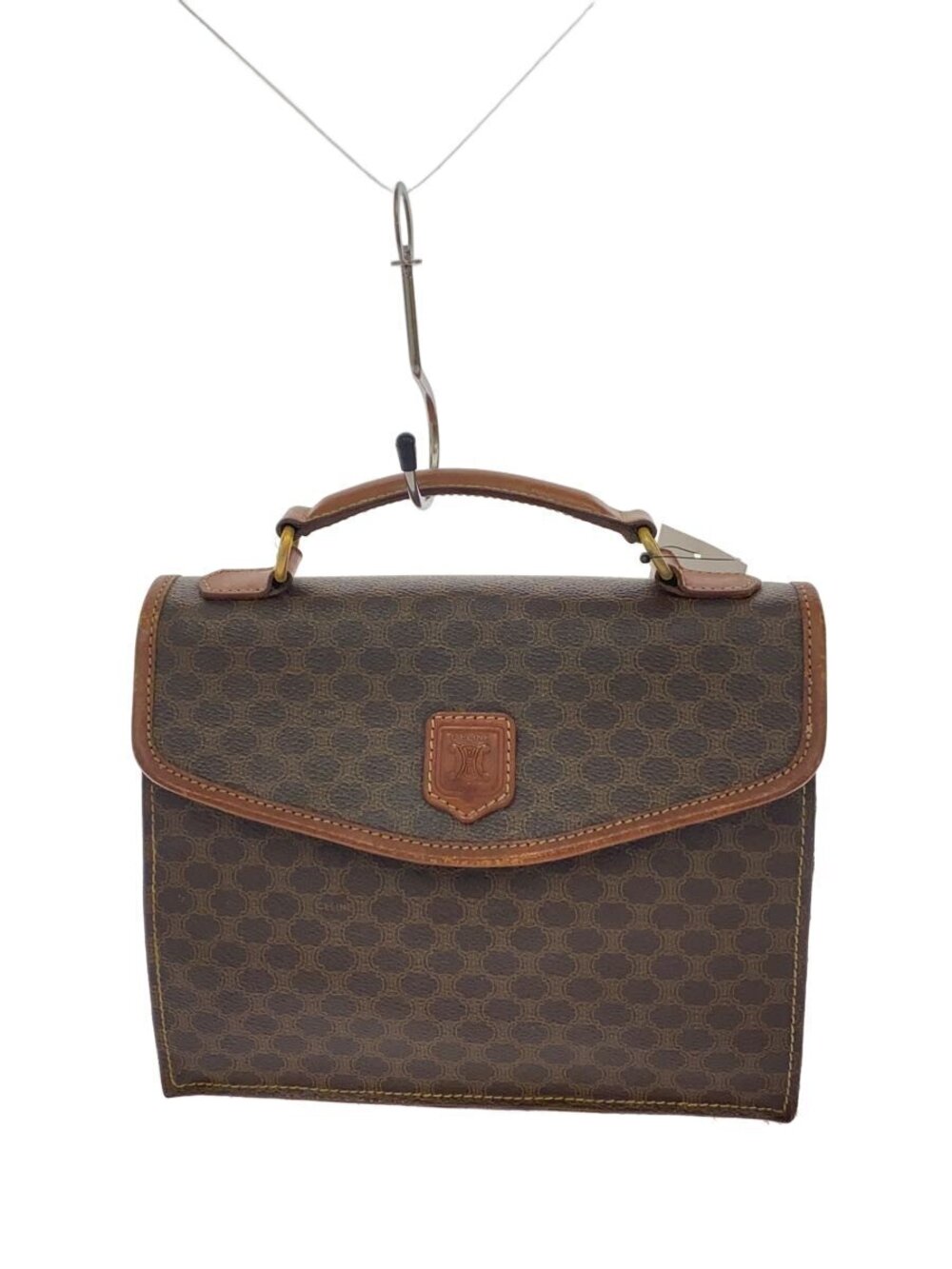 Celine Handbag Macadam Brown All over